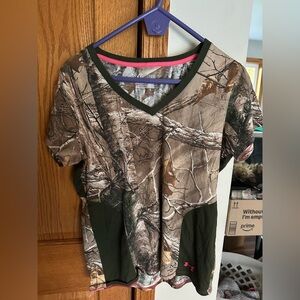 NWOT- Under Armour Woodland Camo Short Sleeve Tee